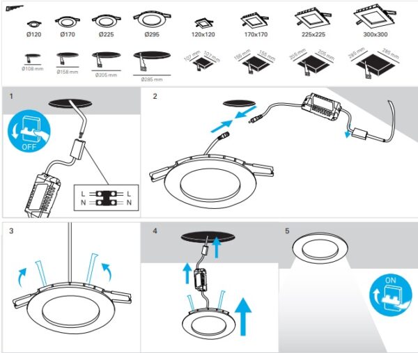 LED FORLIGHT EASY,  10W fi 170, 3000K 1150 lm - slika 2